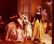 La Reine marie-Antoinette Et Sa Fille, Madame Royale, A Versailles - Joseph Caraud