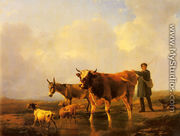 Crossing The Marsh - Eugène Verboeckhoven