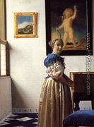 Young Woman Standing at a Virginal - Jan Vermeer Van Delft