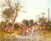 Cavaliers Arabes A L'Abreuvoir (Arab Riders at the Oasis) - Georges Washington