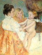 Mother, Sara and the Baby (counterproof) - Mary Cassatt