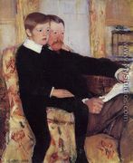 Portrait of Alexander J. Cassat and His Son Robert Kelso Cassatt - Mary Cassatt