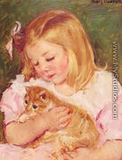 Sara Holding A Cat - Mary Cassatt