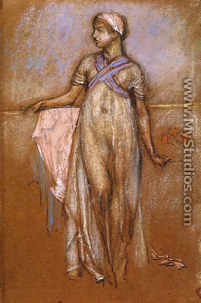 The Greek Slave Girl (or Variations in Violet and Rose) - James Abbott McNeill Whistler