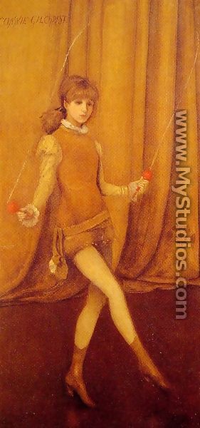 Harmony in Yellow and Gold: The Gold Girl Connie Gilchrist - James Abbott McNeill Whistler