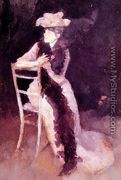 Rose and Silver: Portrait of Mrs Whibley - James Abbott McNeill Whistler