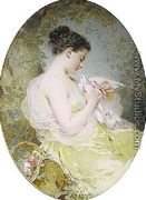 Jeune fille à la colombe (Young Girl with a Dove) - Charles Chaplin