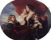 Elzbieta Branicka, Countess Krasinka and her Children - Franz Xavier Winterhalter