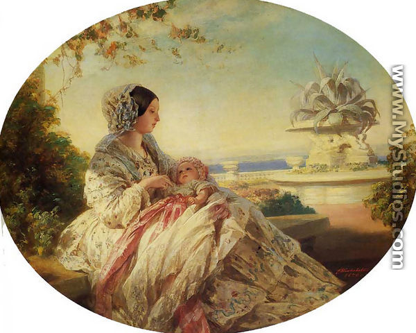 Queen Victoria with Prince Arthur - Franz Xavier Winterhalter