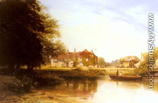 The Swan at Pangbourne - George Vicat Cole