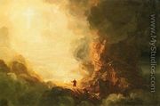 The Cross and the World: Study for 'The Pilgrim of the Cross at the End of His Journey' - Thomas Cole