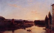Sunset of the Arno - Thomas Cole
