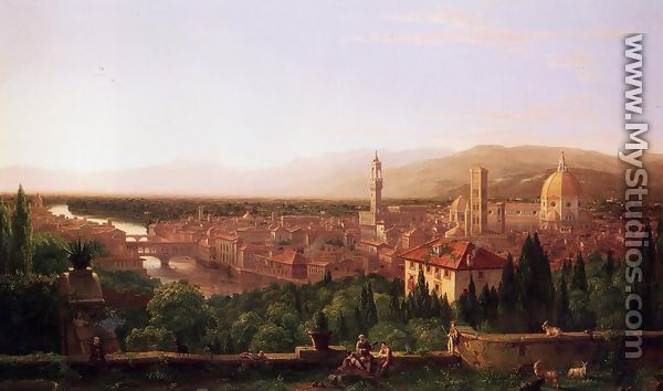 View of Florence from San Miniato - Thomas Cole