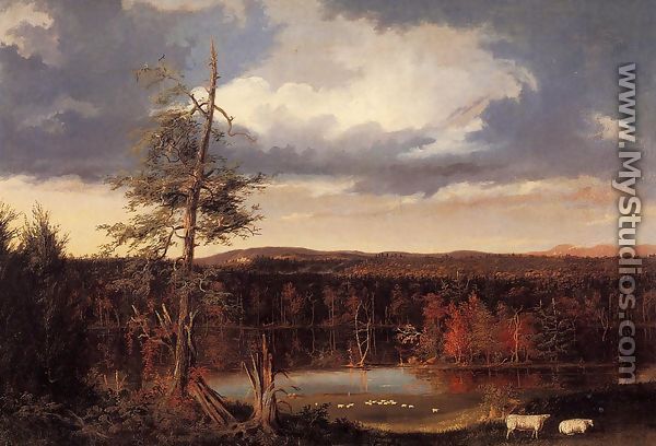 Landscape, the Seat of Mr. Featherstonhaugh in the Distance - Thomas Cole
