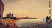 The beach at Biarritz - Louis Moullin