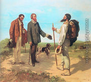 The Meeting (or Bonjour, Monsieur Courbet) - Gustave Courbet