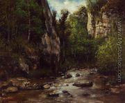 Landscape near Puit Noir, near Ornans - Gustave Courbet