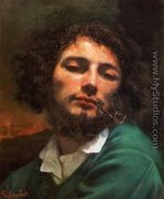 Portrait of the Artist (or Man with a Pipe) - Gustave Courbet