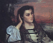 Portrait of Gabrielle Borreau (or The Dreamer) - Gustave Courbet