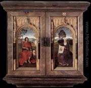 Triptych of Jan Floreins [detail: 2, reverse] - Hans Memling