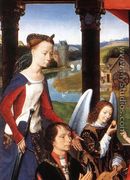 The Donne Triptych [detail: 3, central panel] - Hans Memling