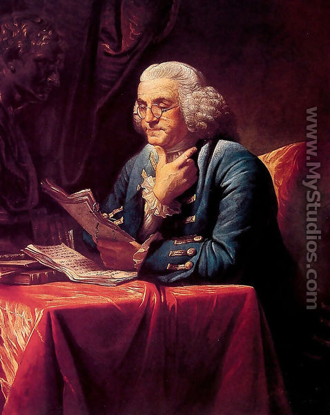 Portrait of Benjamin Franklin - David Martin