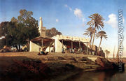 On the banks of the Nile - Prosper-Georges-Antoine Marilhat