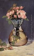 Moss Roses In A Vase - Edouard Manet