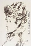 Portrait of Mme Jules Guillemet - Edouard Manet