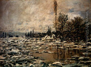 Break-up Of Ice, Lavacourt - Claude Oscar Monet