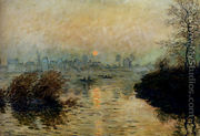 Sun Setting Over The Seine At Lavacourt, Winter Effect - Claude Oscar Monet