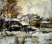 Snow Effect With Setting Sun - Claude Oscar Monet