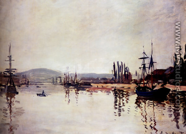 The Seine Below Rouen - Claude Oscar Monet