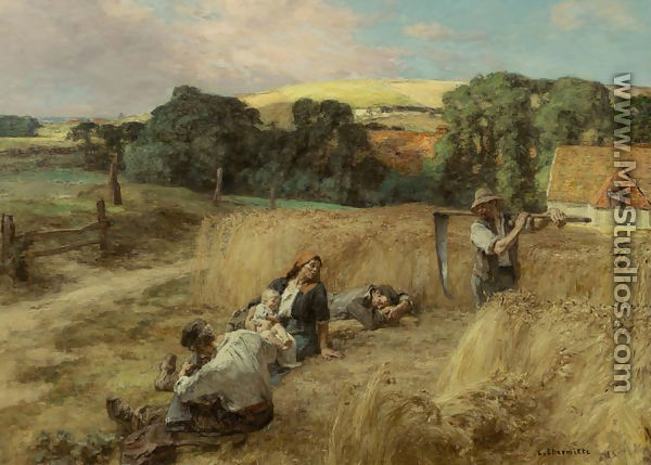 A Rest from the Harvest - Léon-Augustin L