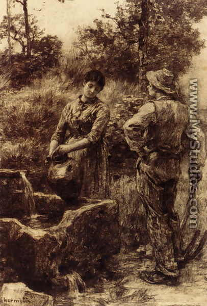 At The Well - Léon-Augustin L