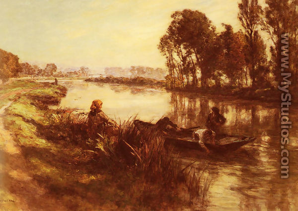 Au Bord De La Riviere (By the Banks of the River) - Léon-Augustin L