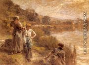 Laveuses Des Bords De La Marne (Washerwomen by the Banks of the Marne) - Léon-Augustin L'hermitte