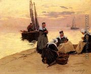 Breton Fisherwoman - Fernand Marie Eugene Legout-Gerard
