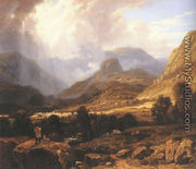 Landscape in the Lake District with the Vale of St. John between Thirlmere and Keswick - William Havell
