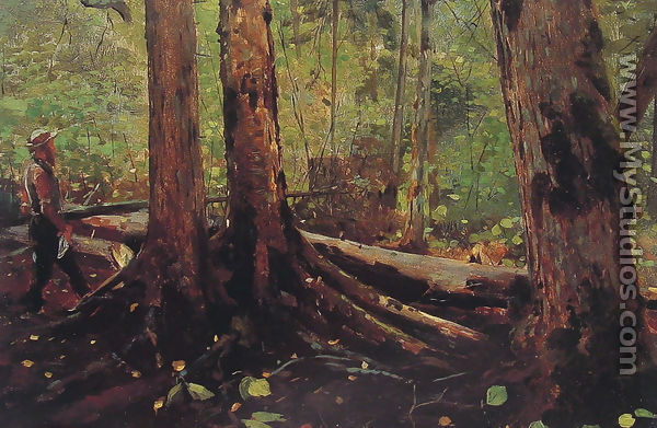 Woodchopper in the Adirondacks - Winslow Homer