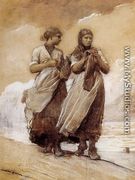 Fishergirls on Shore, Tynemouth - Winslow Homer
