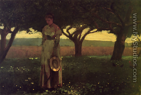 Girl in the Orchard - Winslow Homer