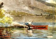 The Red Canoe - Winslow Homer