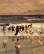 Beach Scene (or Children in the Surf) - Winslow Homer
