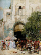 Market day, Constantinople - Alberto Pasini