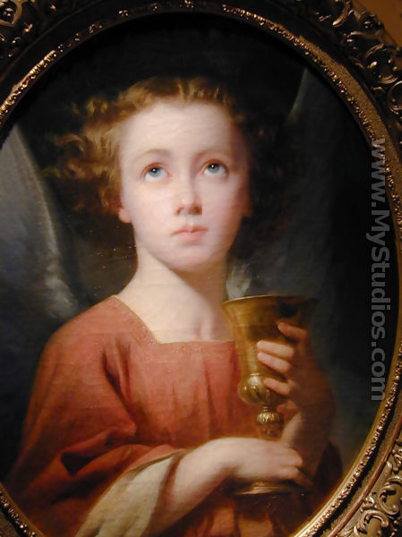 An Angel Holding a Chalice [detail #1] - Charles Zacharie Landelle