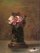Flowers in a Japanese Vase - John La Farge