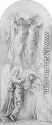 Angel Sealing the Servants of God (Study for the Anna,Margaret Sherman and Gertrude Van Dalfsen Memorial Window, Trinityì Church, Buffalo, N.Y.) - John La Farge