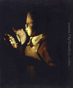 Boy blowing at a Lamp - Georges de La Tour