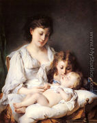 Maternal Affection - Adolphe Jourdan